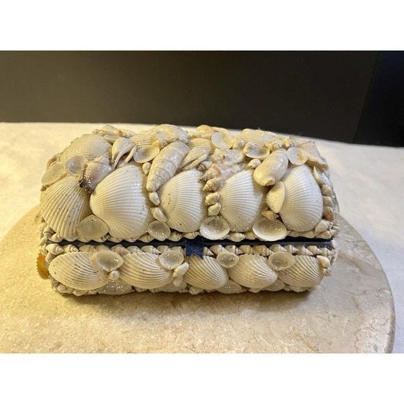 Coastal Other - Philippine Seashell Sailor Valentine Jewelry Box Excellent Condition